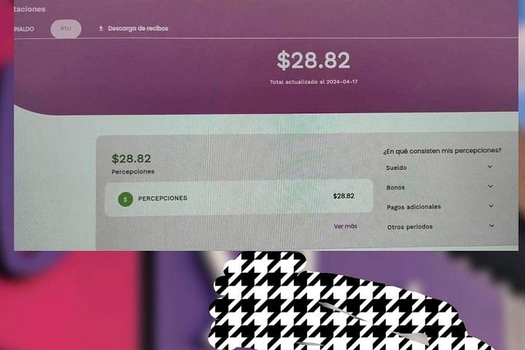 Esperaba con ilusión sus utilidades y le dan solo 28.00 pesos de utilidades