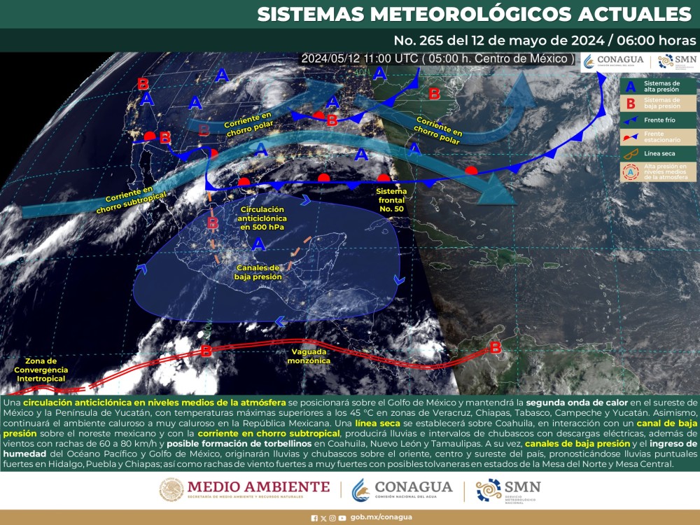 se preven lluvias fuertes