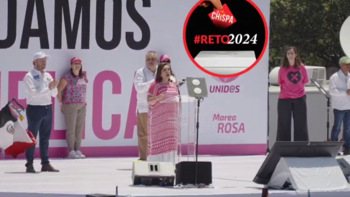 Xóchitl Gálvez agradece en "marea rosa" la defensa de la democracia