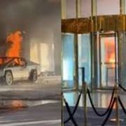 Tesla Cybertruck explota frente a Torre Trump de Las Vegas