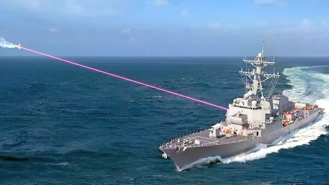 EU tiene un barco con cañón laser que parece de película